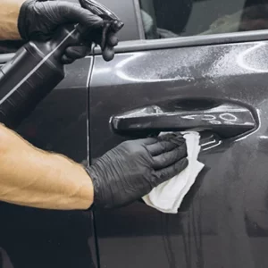 Application liquid and cleaning pads