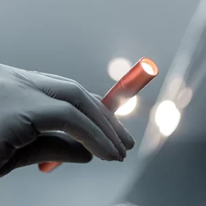 Hand holding a pocket light