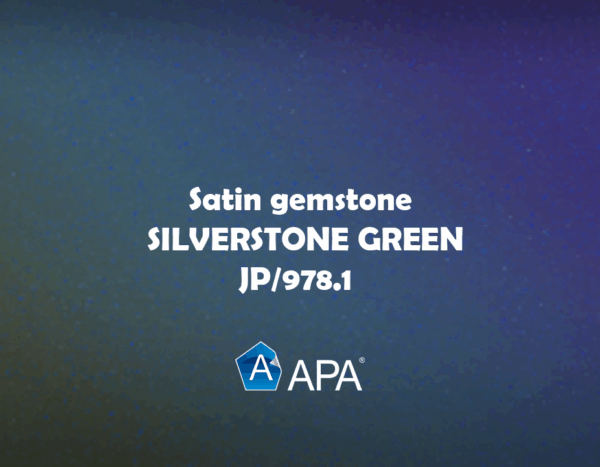 Satin gemstone SILVERSTONE GREEN JP/978.1