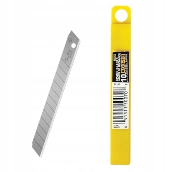 OLFA ASB-10 Stainless Blades 9mm (Pack of 10)